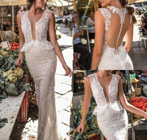 berta wedding dresses deep v neck sleeveless unique designer lace applique boho wedding dress sweep train bridal9279224, White
berta wedding dresses deep v neck sleeveless unique designer lace applique boho wedding dress sweep train bridal9279224, White