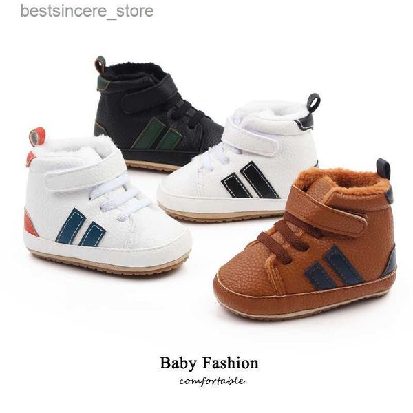 2022 new winter plush thick baby boots striped sports snow boots non-slip rubber sole first walkers newborn toddler crib shoes l230522
2022 new winter plush thick baby boots striped sports snow boots non-slip rubber sole first walkers newborn toddler crib shoes l230522