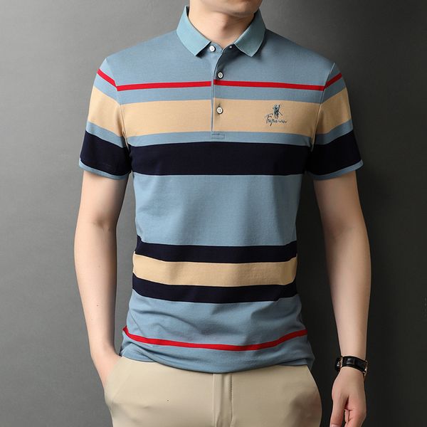 men's polos grade summer brand embroidery striped mens designer polo shirts with short sleeve casual fashions men clothing 2023 230703, White;black
men's polos grade summer brand embroidery striped mens designer polo shirts with short sleeve casual fashions men clothing 2023 230703, White;black
