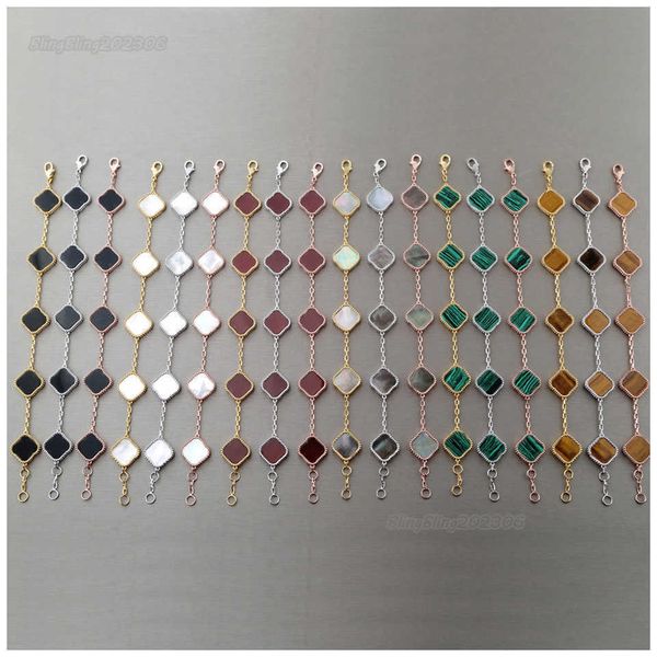 charm bracelets clover bracelets womens bracelet chain personalised bangle links silver braclets partner armband real gold bangles chains 18, Golden;silver
charm bracelets clover bracelets womens bracelet chain personalised bangle links silver braclets partner armband real gold bangles chains 18, Golden;silver