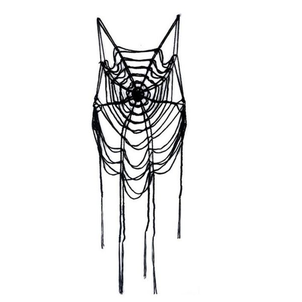 t-shirt gothic women tassel long tanks punk rock spider web hollow out knitted pullover vest femme streetwear, White
t-shirt gothic women tassel long tanks punk rock spider web hollow out knitted pullover vest femme streetwear, White