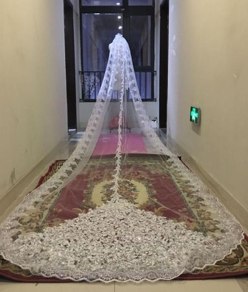 2020 3m new bling sequins beads cathedral bridal veils appliques lace edge crystals 1t with comb attached custom made long wedding8058740, Black
2020 3m new bling sequins beads cathedral bridal veils appliques lace edge crystals 1t with comb attached custom made long wedding8058740, Black