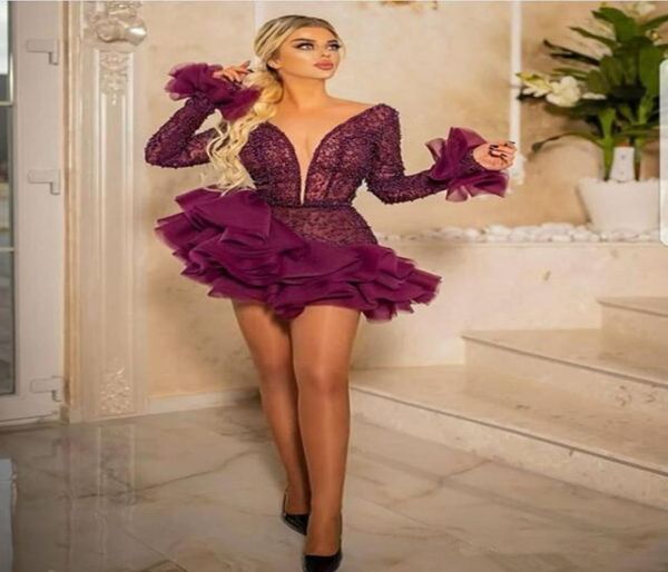 plunging v neckline cocktail dresses long sleeves club wear party gowns ruffles shortmini prom dress6534324, Black
plunging v neckline cocktail dresses long sleeves club wear party gowns ruffles shortmini prom dress6534324, Black