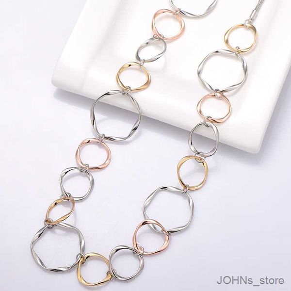 pendant gold silvery mix color big hollow round link long for statement necklace sweater chain fashion jewelry gift r230703, Silver
pendant gold silvery mix color big hollow round link long for statement necklace sweater chain fashion jewelry gift r230703, Silver