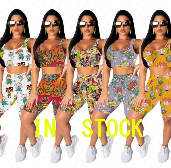 biker shorts set women cartoon printing two pieces tracksuit summer outfits oneck crop vest tshirt short pants sports s6810981, Blue
biker shorts set women cartoon printing two pieces tracksuit summer outfits oneck crop vest tshirt short pants sports s6810981, Blue