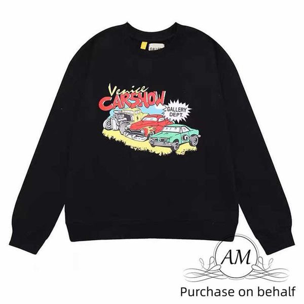 2023gallery dept. gd cartoon car print long sleeve for men high street casual loose round neck sweater for women, Black
2023gallery dept. gd cartoon car print long sleeve for men high street casual loose round neck sweater for women, Black