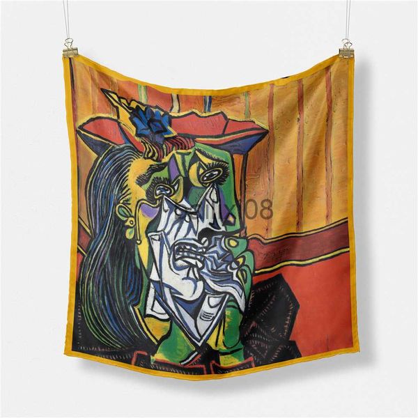 scarves picasso oil painting fashion women scarf wraps twill silk scarf 53cm square scarves head scarf hijab neckerchief bandana j230703, Blue;gray
scarves picasso oil painting fashion women scarf wraps twill silk scarf 53cm square scarves head scarf hijab neckerchief bandana j230703, Blue;gray