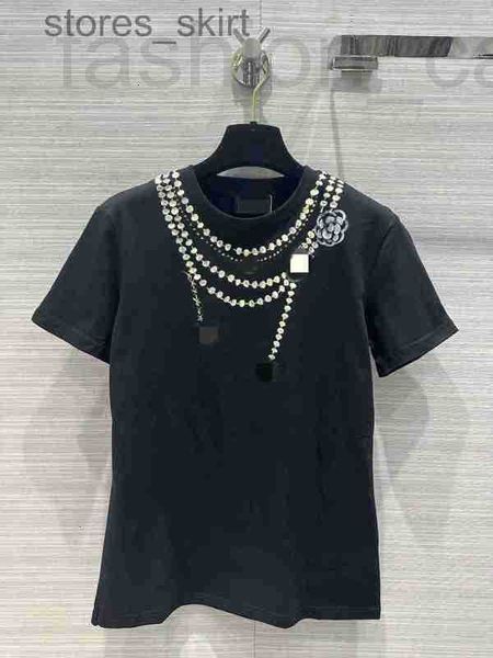 women's t-shirt designer designermilan runway 2023 spring summer o neck short sleeve fashion designer brand same style 0311-4 qif1 wvm, White 
women's t-shirt designer designermilan runway 2023 spring summer o neck short sleeve fashion designer brand same style 0311-4 qif1 wvm, White