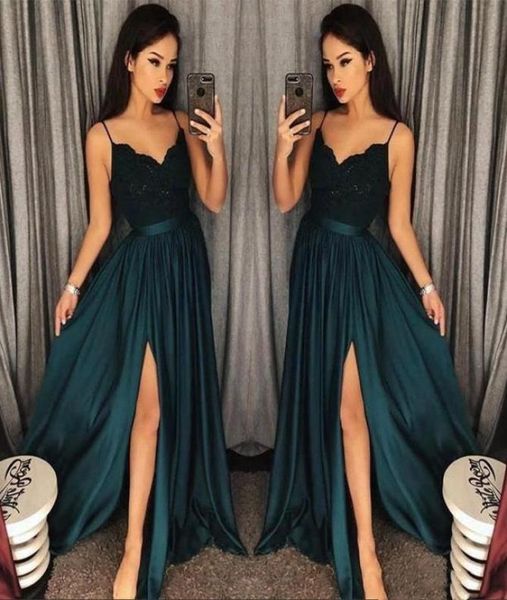 2019 elegant evening gowns aline blackish green high split cutout side slit lace arabic sweep train formal party prom dr8701187, Black;red
2019 elegant evening gowns aline blackish green high split cutout side slit lace arabic sweep train formal party prom dr8701187, Black;red