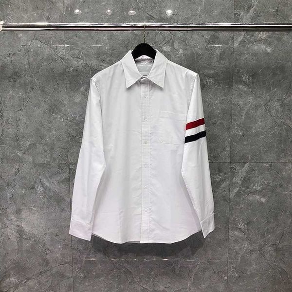 tb thom men's relaxed fit cotton long-sleeve button-up tunic spring classic striped design mens shirts, White;black
tb thom men's relaxed fit cotton long-sleeve button-up tunic spring classic striped design mens shirts, White;black