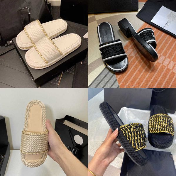 2023 fashion retro tweed house slippers slide sandals shoes youth women's woven grass slip on flats sandal slides outdoor casual sport, Black
2023 fashion retro tweed house slippers slide sandals shoes youth women's woven grass slip on flats sandal slides outdoor casual sport, Black