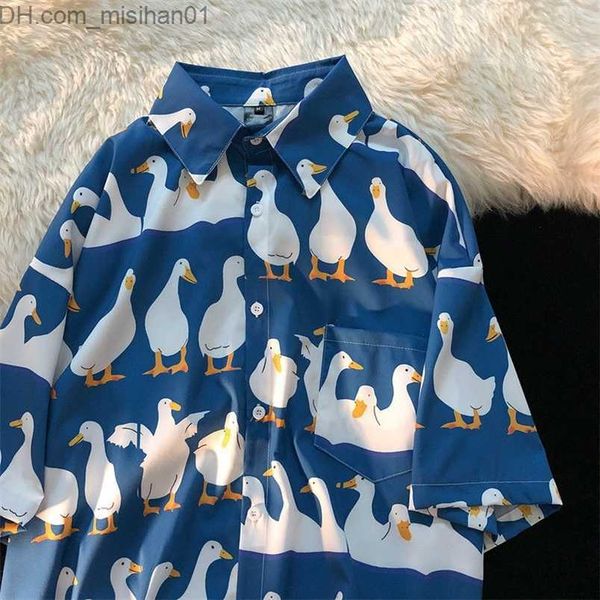 women's blouses shirts casual street printed short long sleeve duck print shirt women men haii beach oversize fashion harujuku shirts c, White
women's blouses shirts casual street printed short long sleeve duck print shirt women men haii beach oversize fashion harujuku shirts c, White