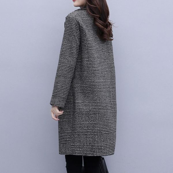 fur women 2022 spring autumn single breasted woolen coats female casual loose cotton padded plaid winter jackets long outerwear wj62, Black
fur women 2022 spring autumn single breasted woolen coats female casual loose cotton padded plaid winter jackets long outerwear wj62, Black