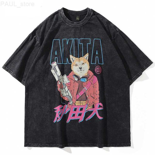 men's t-shirts retro washed t-shirts hip hop streetwear akita inu graphic print t shirt cotton oversized men 2022 summer fashion t-shir, White;black
men's t-shirts retro washed t-shirts hip hop streetwear akita inu graphic print t shirt cotton oversized men 2022 summer fashion t-shir, White;black