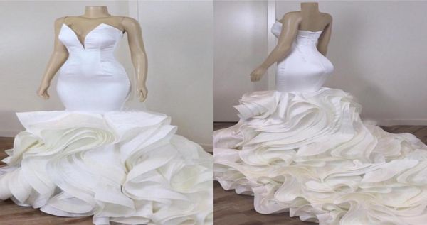 luxury mermaid wedding dresses backless sweetheart long train bridal wedding gowns with cascading ruffles organza skirt9370070, White
luxury mermaid wedding dresses backless sweetheart long train bridal wedding gowns with cascading ruffles organza skirt9370070, White