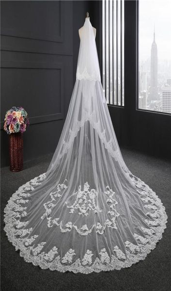 2018 new long white ivory wedding veil appliques lace beaded bridal veils bride wedding accessories for wedding dress7880380, Black
2018 new long white ivory wedding veil appliques lace beaded bridal veils bride wedding accessories for wedding dress7880380, Black
