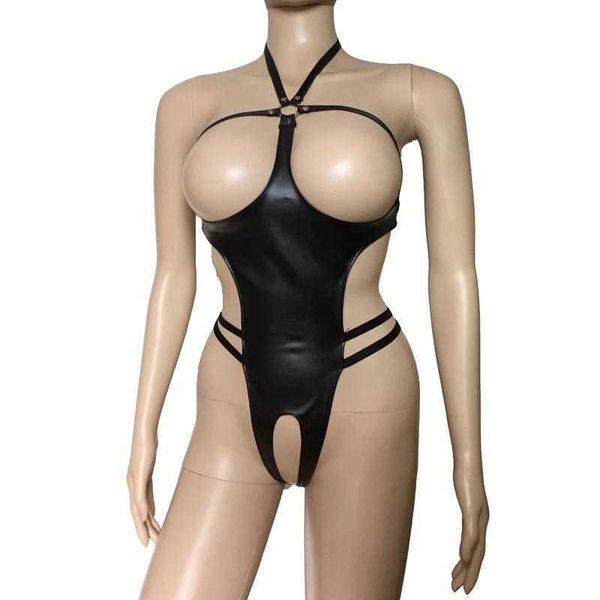 set women faux leather open cup body harness teddies crotchless bikini back bodysuit mistress fetish costumehkd230703, Black;white
set women faux leather open cup body harness teddies crotchless bikini back bodysuit mistress fetish costumehkd230703, Black;white