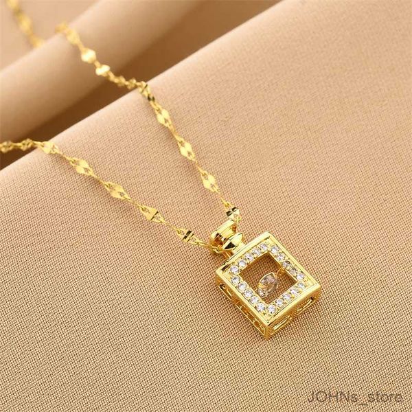 pendant new moving perfume bottle pendant necklace women's trendy stainless steel chains geometric fashion jewelry r230829, Silver
pendant new moving perfume bottle pendant necklace women's trendy stainless steel chains geometric fashion jewelry r230829, Silver