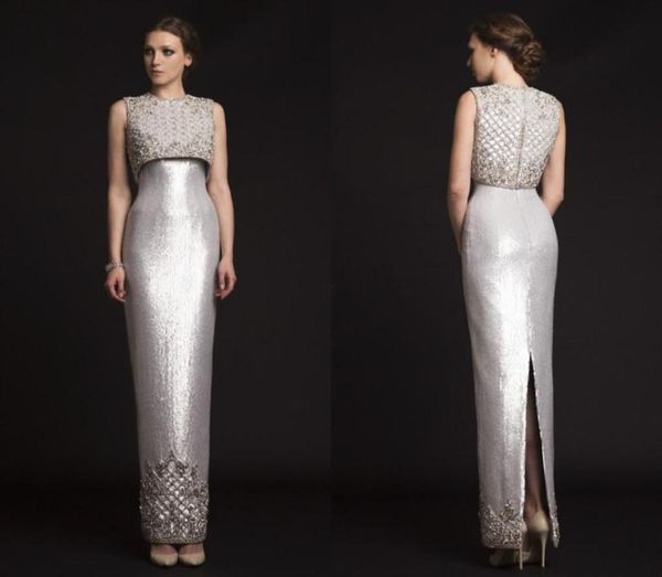 2019 new luxury krikor jabotian evening dresses sequins beading satin sheath custom made silver prom dresses split back formal gow5192574, Black;red
2019 new luxury krikor jabotian evening dresses sequins beading satin sheath custom made silver prom dresses split back formal gow5192574, Black;red