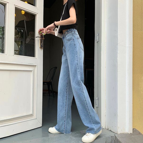 women s jeans n5406 wide leg dad pants high waist slim straight loose mopping 230701, Blue
women s jeans n5406 wide leg dad pants high waist slim straight loose mopping 230701, Blue