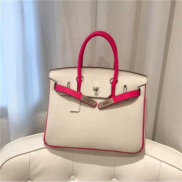 designer 5a h ermess birkins handbag handmade wax thread new white pink genuine bag lychee pattern layer cowhide single shoulder diagonal cr
designer 5a h ermess birkins handbag handmade wax thread new white pink genuine bag lychee pattern layer cowhide single shoulder diagonal cr