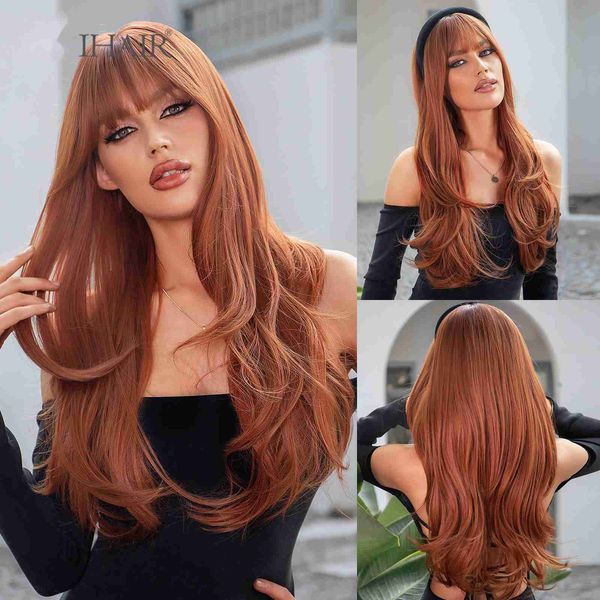 synthetic wigs easihair red brown synthetic wigs with bangs long wavy natural hair for women ginger daily cosplay wig heat resistant 230227, Black
synthetic wigs easihair red brown synthetic wigs with bangs long wavy natural hair for women ginger daily cosplay wig heat resistant 230227, Black