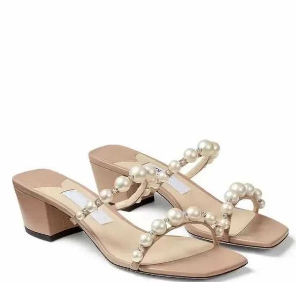 fashion summer women sandals pumps popular london amara 45 mm italy luxury pearls double ankle strap calfskin embellished trendy slingback s, Black
fashion summer women sandals pumps popular london amara 45 mm italy luxury pearls double ankle strap calfskin embellished trendy slingback s, Black