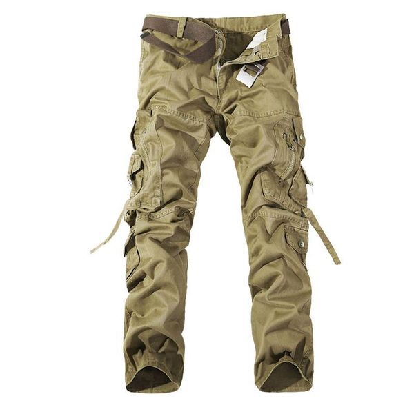 pants 2023 new brand man military camouflage cargo pants plus size multipocket overalls casual baggy camouflage trousers men, Black 
pants 2023 new brand man military camouflage cargo pants plus size multipocket overalls casual baggy camouflage trousers men, Black