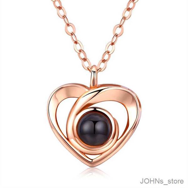 

pendant fashion hollow heart shape pendent necklace for women girls unique gift for friends and family banquet jewelry accessories r230703, Silver