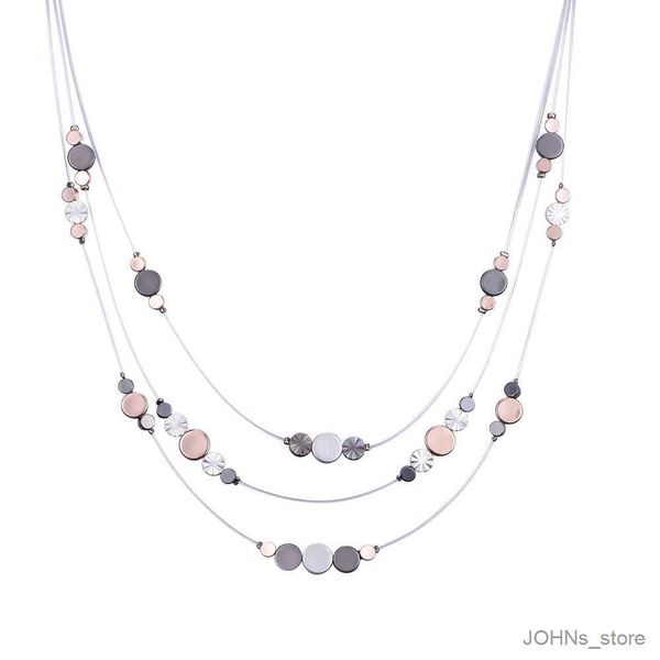 pendant new fashion women's necklace multi-layered heart necklace stars round charm necklace punk jewery friends gifts r230703, Silver
pendant new fashion women's necklace multi-layered heart necklace stars round charm necklace punk jewery friends gifts r230703, Silver