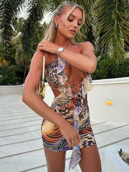 boofeenaa leopard print ruffle short dresses vacation outfits summer clothes for womans halter mini dress clubwear c95cf14 l230621, Black;gray
boofeenaa leopard print ruffle short dresses vacation outfits summer clothes for womans halter mini dress clubwear c95cf14 l230621, Black;gray