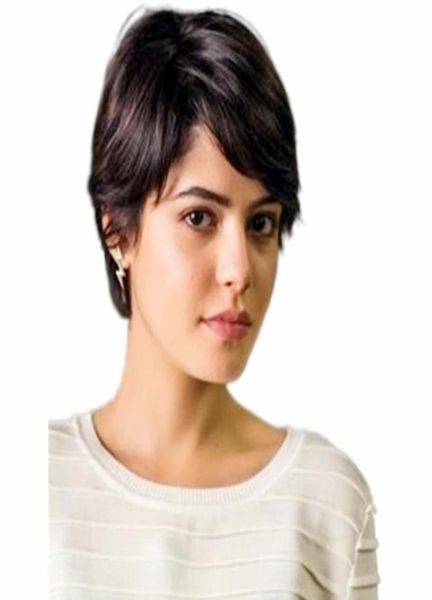 short pixie cut machine made human hair lace front wigs full lacewigs for black women bob style wig3485926, Black;brown
short pixie cut machine made human hair lace front wigs full lacewigs for black women bob style wig3485926, Black;brown
