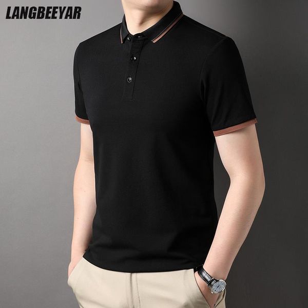men's polos grade summer brand designer polo shirts for men slim fit plain short sleeve casual fashions mens clothes 2023 230703, White;black
men's polos grade summer brand designer polo shirts for men slim fit plain short sleeve casual fashions mens clothes 2023 230703, White;black