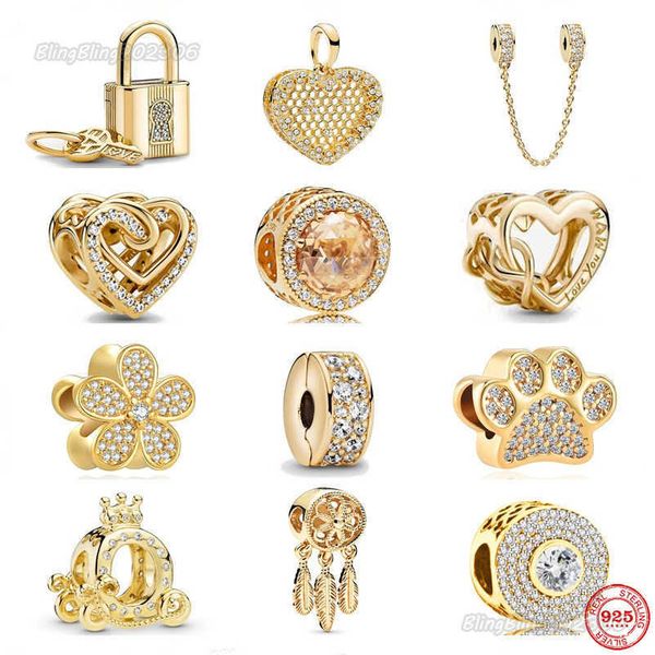 new popular 925 sterling silver pendant charm and glittering glowing heart gold pearl is suitable for primitive pandora diy women's jew, Golden;silver
new popular 925 sterling silver pendant charm and glittering glowing heart gold pearl is suitable for primitive pandora diy women's jew, Golden;silver