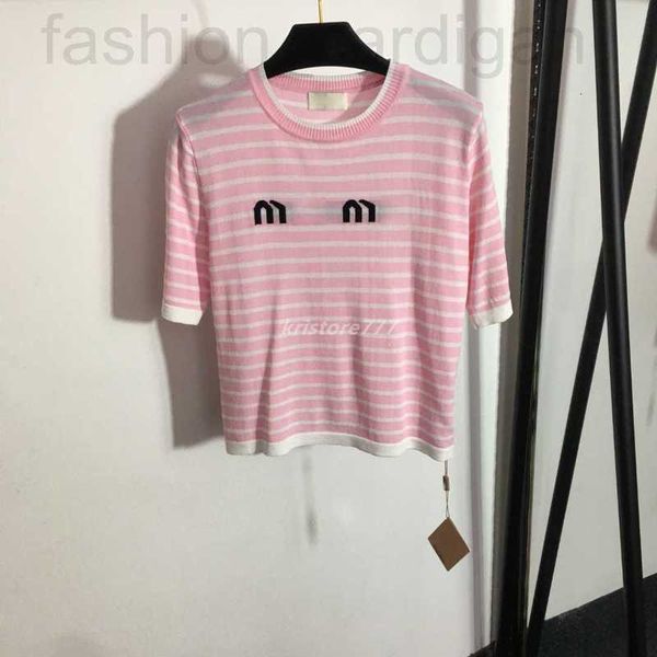 women's t-shirt designer 23ss new women designer tee knits t shirts with letter striped pattern girls vintage crop runway stretch shor, White
women's t-shirt designer 23ss new women designer tee knits t shirts with letter striped pattern girls vintage crop runway stretch shor, White