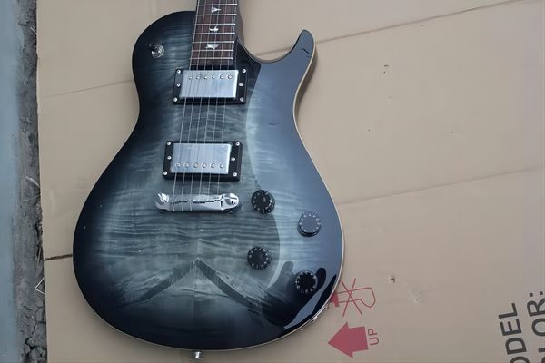 factory custom transparent black prs electric guitar with chrome hardware,upside down bridge,flame maple veneer,can be customized
factory custom transparent black prs electric guitar with chrome hardware,upside down bridge,flame maple veneer,can be customized