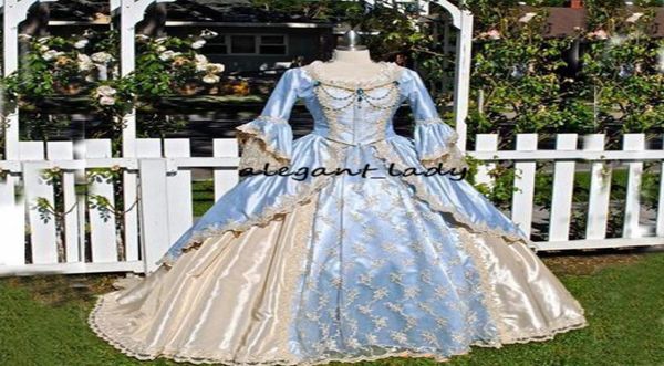 vintage victorian wedding dress medieval gothid bridal gown champagne light sky blue long bell sleeves appliques scoop neck weddin9785043, White
vintage victorian wedding dress medieval gothid bridal gown champagne light sky blue long bell sleeves appliques scoop neck weddin9785043, White