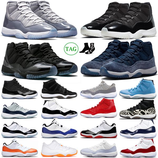 11s 11 basketball shoes for men women cool grey cherry gamma blue 25th anniversary cap and gown bred space jam mens trainers outdoor sports
11s 11 basketball shoes for men women cool grey cherry gamma blue 25th anniversary cap and gown bred space jam mens trainers outdoor sports