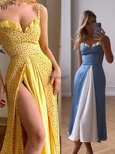 backless slip dress women side split lined high waisted patchwork evening party dresses 2023 summer dot print beach robe l230621, Black;gray
backless slip dress women side split lined high waisted patchwork evening party dresses 2023 summer dot print beach robe l230621, Black;gray