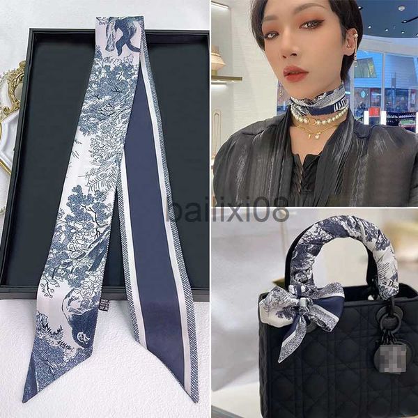 scarves french spring plants jungle animals women's twill decoration sharp horn strap bag spot silk band hair band small scarf j230703, Blue;gray
scarves french spring plants jungle animals women's twill decoration sharp horn strap bag spot silk band hair band small scarf j230703, Blue;gray