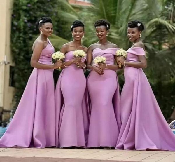 african women mermaid bridesmaid dresses lilac satin long one shoulder wedding party dress maid of honor prom evening gowns cg0016028875, White;pink
african women mermaid bridesmaid dresses lilac satin long one shoulder wedding party dress maid of honor prom evening gowns cg0016028875, White;pink