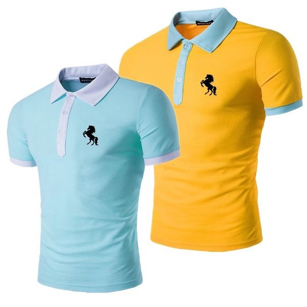 men s polos brand men s fashion casual short sleeve printed polo shirt 230701, White;black
men s polos brand men s fashion casual short sleeve printed polo shirt 230701, White;black
