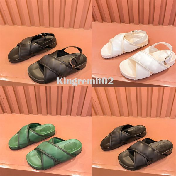 designer slippers men women sandals leather slides classic brand beach slides fashion flat sandal, Black
designer slippers men women sandals leather slides classic brand beach slides fashion flat sandal, Black