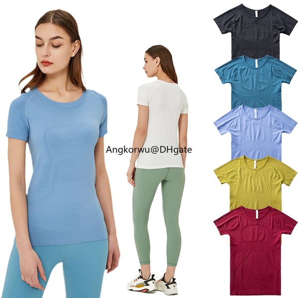 lu yoga short sleeve swiftly tech sports t-shirt women's tight seamless knit quick drying fitness clothing designer sportswear and hip
lu yoga short sleeve swiftly tech sports t-shirt women's tight seamless knit quick drying fitness clothing designer sportswear and hip