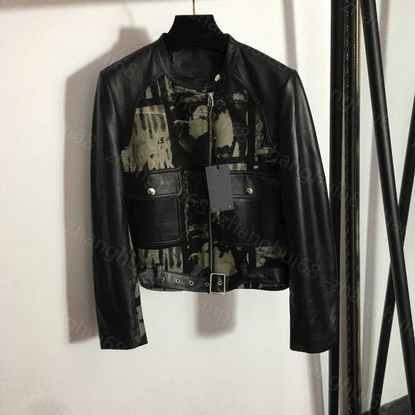 23ss womens designer clothing women leather jacket fashion denim patchwork 100% imported sheepskin leather jacket jacket women clothes, Black
23ss womens designer clothing women leather jacket fashion denim patchwork 100% imported sheepskin leather jacket jacket women clothes, Black