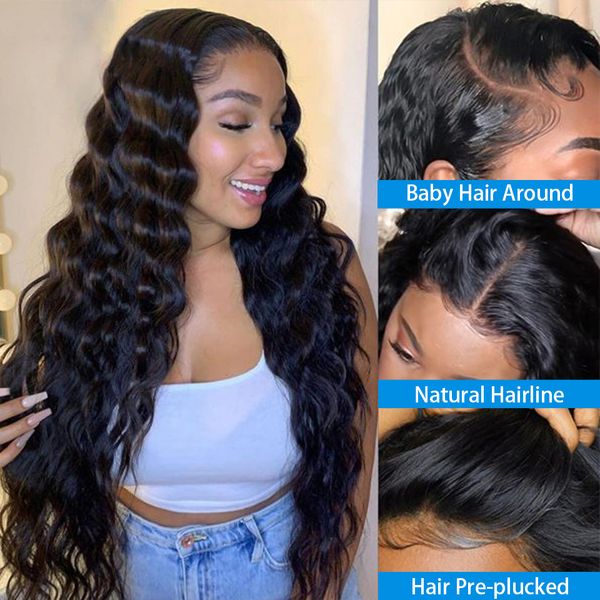 new product wool roll 26 inch deep wave hd transparent lace frontal wigs for women human hair 13x4 deep wave lace front wig 180 density lace, Black;brown
new product wool roll 26 inch deep wave hd transparent lace frontal wigs for women human hair 13x4 deep wave lace front wig 180 density lace, Black;brown