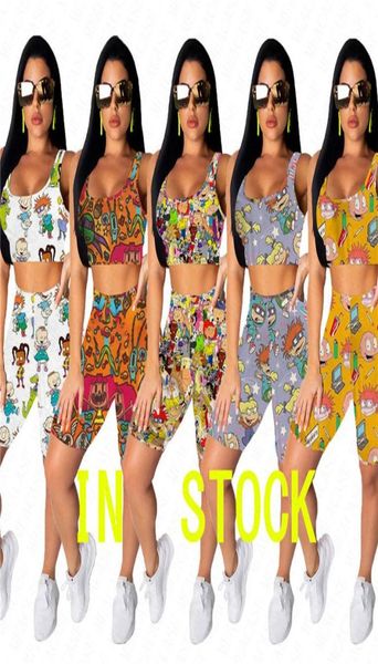 biker shorts set women cartoon printing two pieces tracksuit summer outfits oneck crop vest tshirt short pants sports s1397402, Blue
biker shorts set women cartoon printing two pieces tracksuit summer outfits oneck crop vest tshirt short pants sports s1397402, Blue