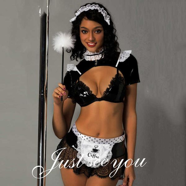 set black pvc lace ladies french maid cosplay set costumes exotic cub wearhkd230703, Black;white
set black pvc lace ladies french maid cosplay set costumes exotic cub wearhkd230703, Black;white
