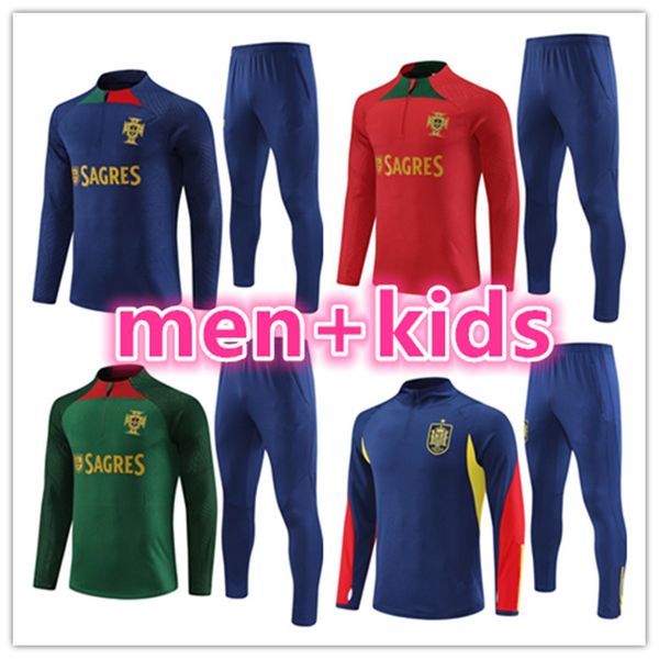 23 24 portugal tracksuit joao felix soccer training suit ruben neves bruno ronaldo fernandes portugieser portuguese kids kit uniformes surve, Black
23 24 portugal tracksuit joao felix soccer training suit ruben neves bruno ronaldo fernandes portugieser portuguese kids kit uniformes surve, Black