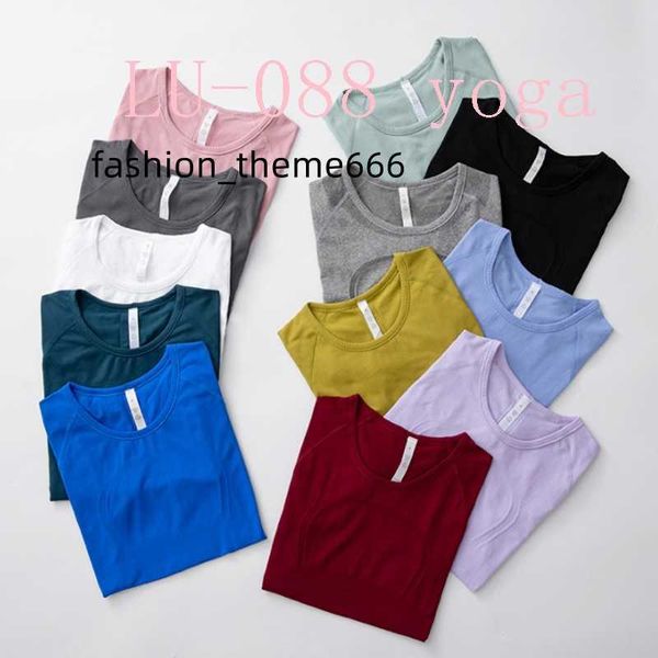 lu-088 women yoga t-shirts high-elastic breathable running quick drying seamless short sleeve sport-cycling gym wear, White
lu-088 women yoga t-shirts high-elastic breathable running quick drying seamless short sleeve sport-cycling gym wear, White